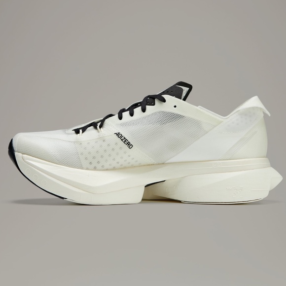 Size 10.5 - Adidas Y-3 Adizero Adios Pro 3 White Black Running Sneakers - Picture 7 of 11